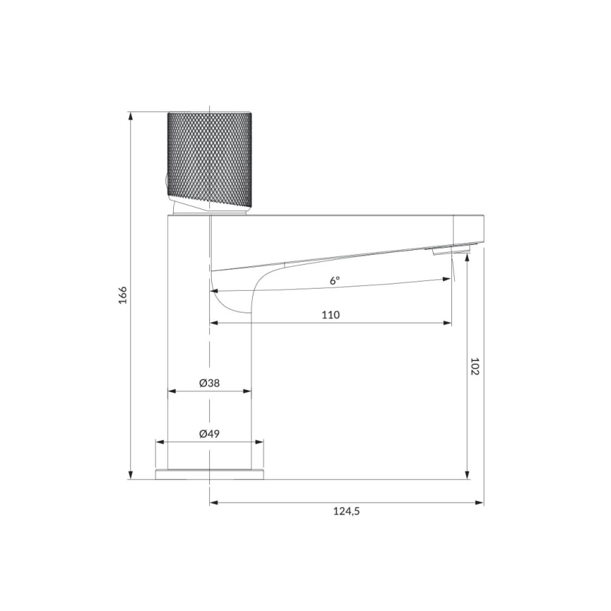 OMNIRES CT8010CR - Praustuvo čiaupas CONTOUR 16,6 cm blizgus chromas