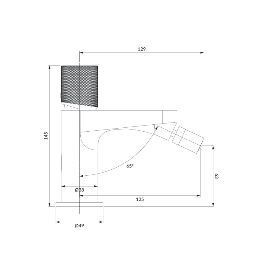 OMNIRES CT8020CR - Bidė čiaupas CONTOUR 14,5 cm blizgus chromas