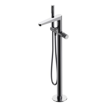 OMNIRES CT8033CR - Laisvai pastatomas vonios komplektas su čiaupu CONTOUR blizgus chromas