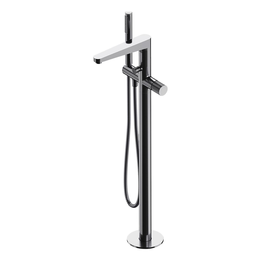 OMNIRES CT8033CR - Laisvai pastatomas vonios komplektas su čiaupu CONTOUR blizgus chromas