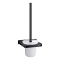 OMNIRES DA70620BL - Sieninė WC šepetys DARLING pusiau matinė juoda