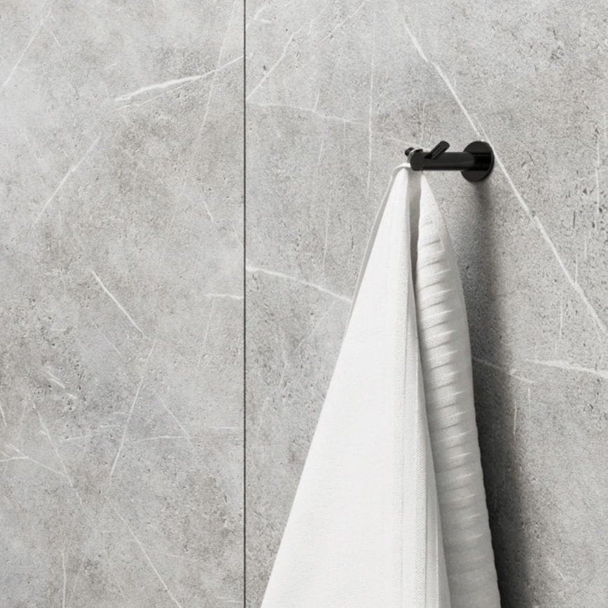OMNIRES MP60120BL - Sieninis kabliukas MODERN PROJECT matinė juoda
