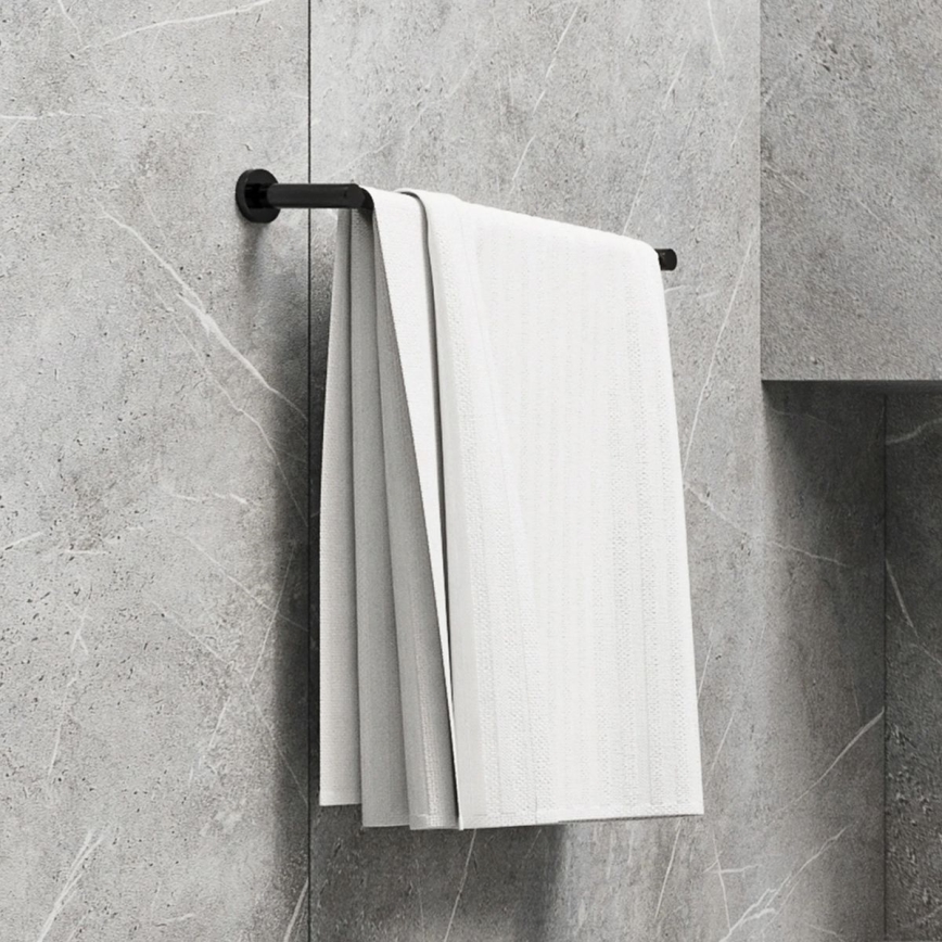 OMNIRES MP60214BL - Sieninė rankšluosčių kabykla MODERN PROJECT 40 cm matinė juoda