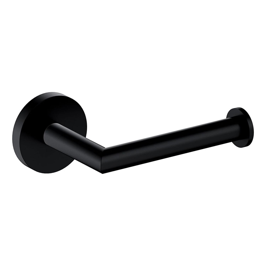 OMNIRES MP60510BL - Tualeto popieriaus laikiklis MODERN PROJECT matinė juoda
