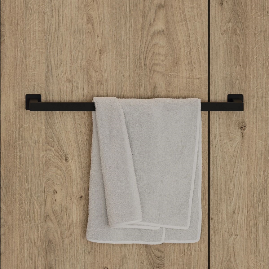 OMNIRES NL80216BL - Sieninė rankšluosčių kabykla NELSON 62 cm matinė juoda