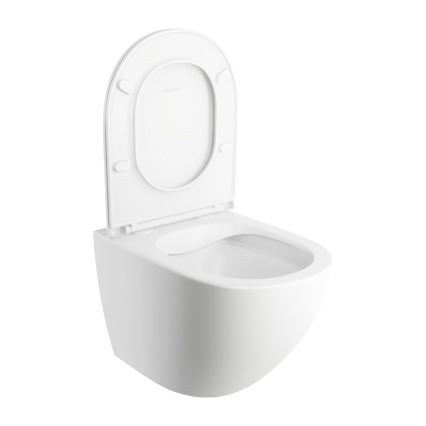 OMNIRES OTTAWAMWBM - Pakabinamas WC su SoftClose dangčiu OTTAWA keramika/matinė balta