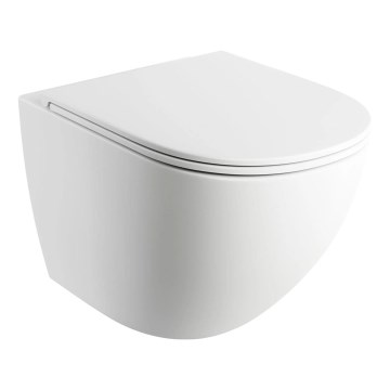 OMNIRES OTTAWAMWBM - Pakabinamas WC su SoftClose unitazo dangčiu OTTAWA keramika/matinė balta