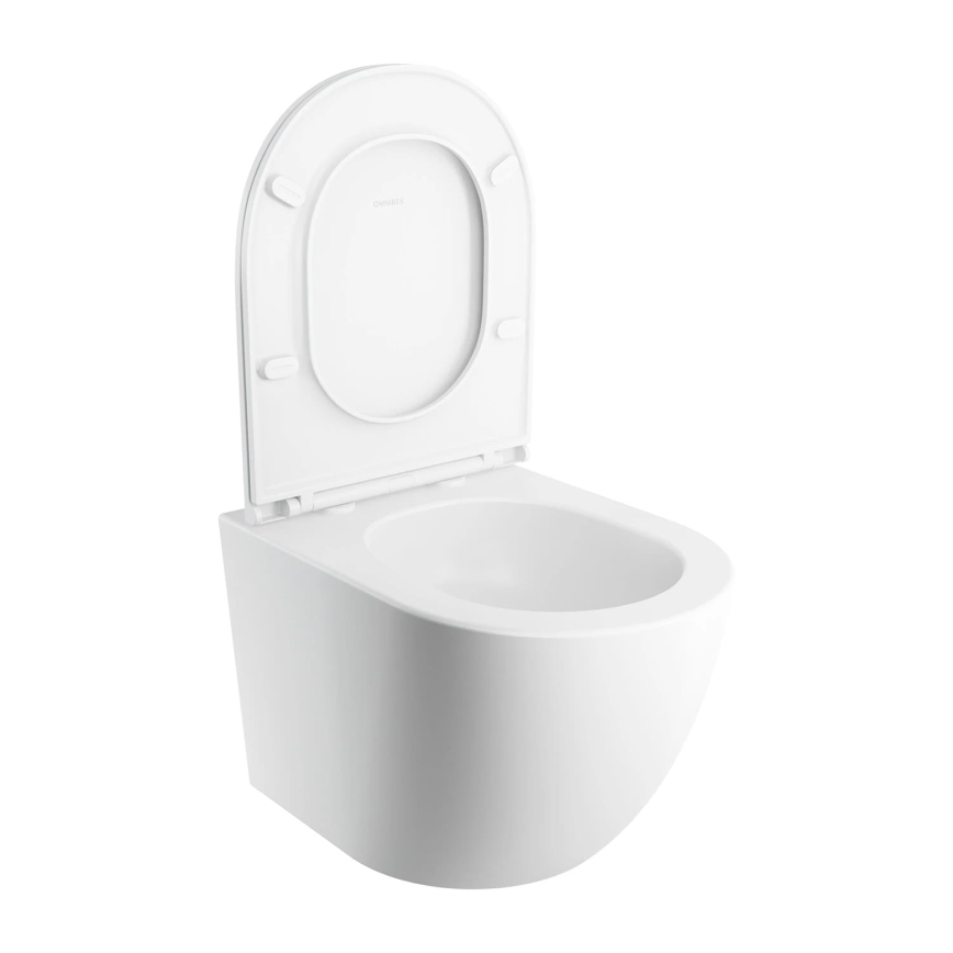 OMNIRES OTTAWASPXMWBM - Pakabinamas WC su SoftClose dangčiu OTTAWA keramika/matinė balta