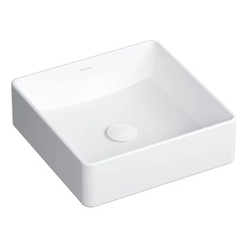 OMNIRES PASADENA360BP - stalviršinis praustuvas PASADENA 36x36 cm keramika/blizgi balta