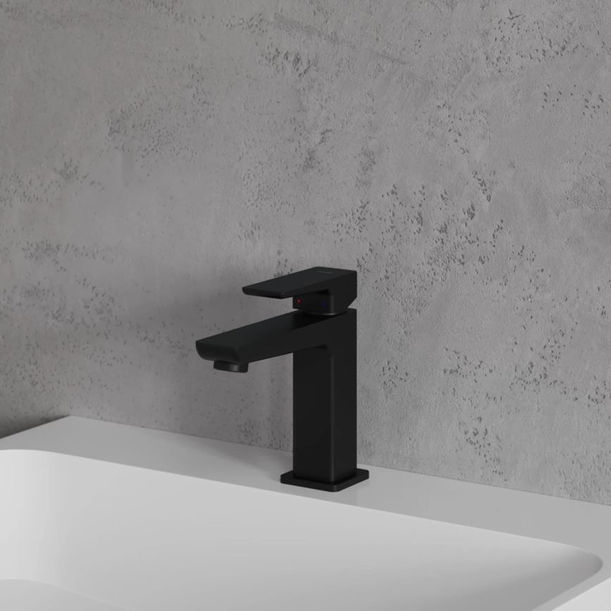 OMNIRES PM7410BL - Praustuvo čiaupas PARMA 15 cm matinė juoda