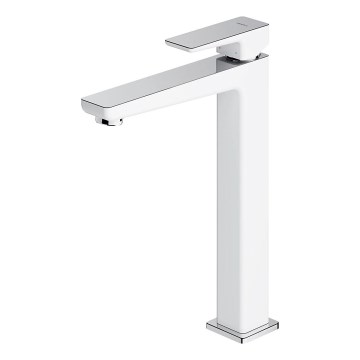 OMNIRES PM7412CRB - Praustuvo čiaupas PARMA 27,3 cm blizgus chromas/balta
