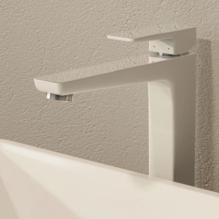 OMNIRES PM7412CRB - Praustuvo čiaupas PARMA 27,3 cm blizgus chromas/balta