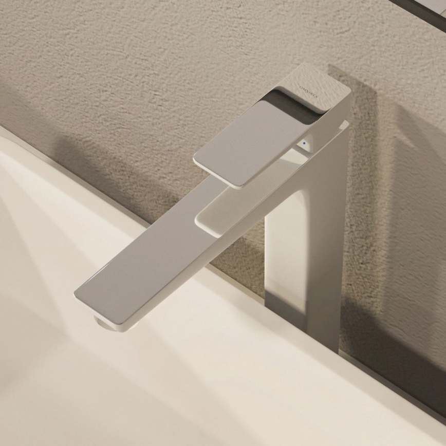 OMNIRES PM7412CRB - Praustuvo čiaupas PARMA 27,3 cm blizgus chromas/balta