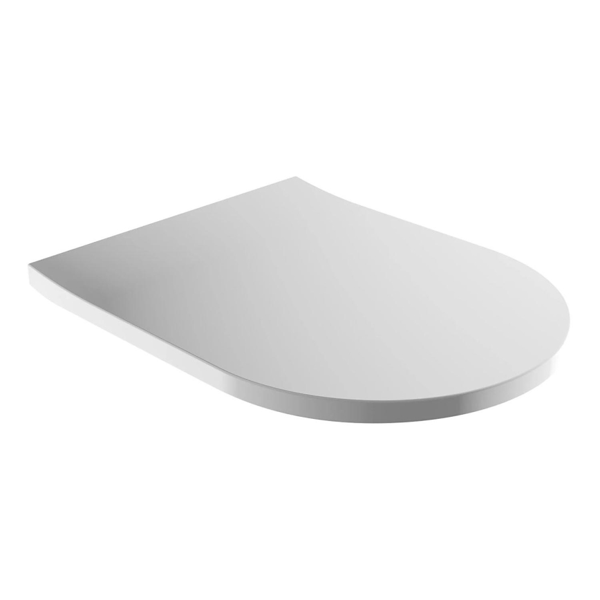 OMNIRES TAMPADEBP - Tualeto dangtis SoftClose TAMPA duroplast/blizgūs balti