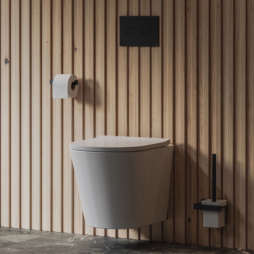 OMNIRES TAMPADEBP - Tualeto dangtis SoftClose TAMPA duroplast/blizgūs balti