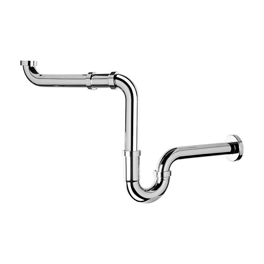 Omp tea - blizgus chromu padengtas praustuvo sifonas