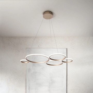 Ondaluce - Auksinis dimeriuojamas LED pakabinamas šviestuvas ant laido POIS LED/60W/230V