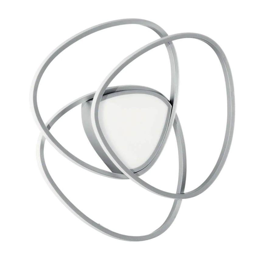 Ondaluce - dimeriu reguliuojamas LED lubinis šviestuvas ROSE LED/60W/230V sidabro spalvos