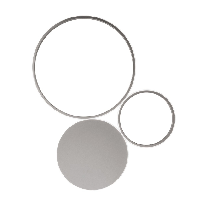 Ondaluce - dimeriu reguliuojamas LED sieninis šviestuvas POIS LED/42W/230V sidabrinis