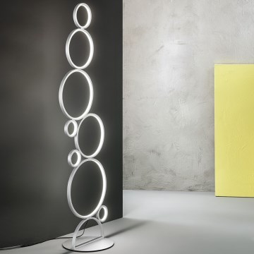 Ondaluce - Dimeriuojama LED grindinė lempa POIS LED/52W/230V sidabrinė