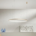 Ondaluce - Dimeriuojama LED liustra ant laido SOEL LED/38W/230V skersmuo 80 cm auksinė