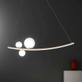Ondaluce - Dimeriuojama LED liustra ant troselio ALTALENA LED/48W/230V auksinė/balta