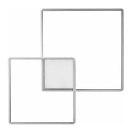 Ondaluce - dimeriuojamas LED lubinis šviestuvas DOWEL LED/46W/230V 55x55 cm sidabrinis