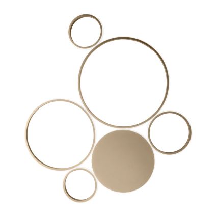 Ondaluce - dimeriuojamas LED lubinis šviestuvas POIS LED/68W/230V, auksinis