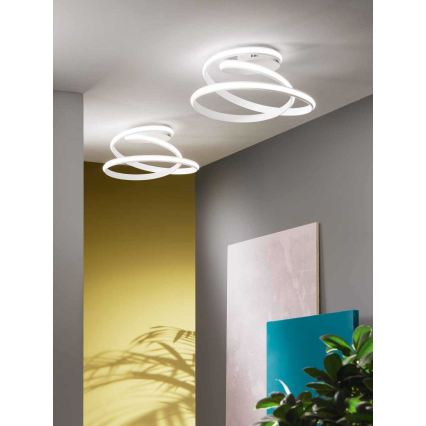 Ondaluce - dimeriuojamas LED lubinis šviestuvas VUELTA LED/37W/230V skersmuo 55 cm balta