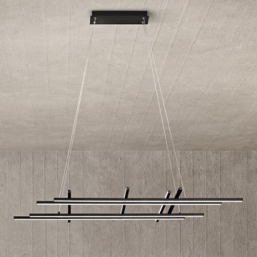 Ondaluce - dimeriuojamas LED pakabinamas šviestuvas ant laido MOVIDA LED/114W/230V juodas