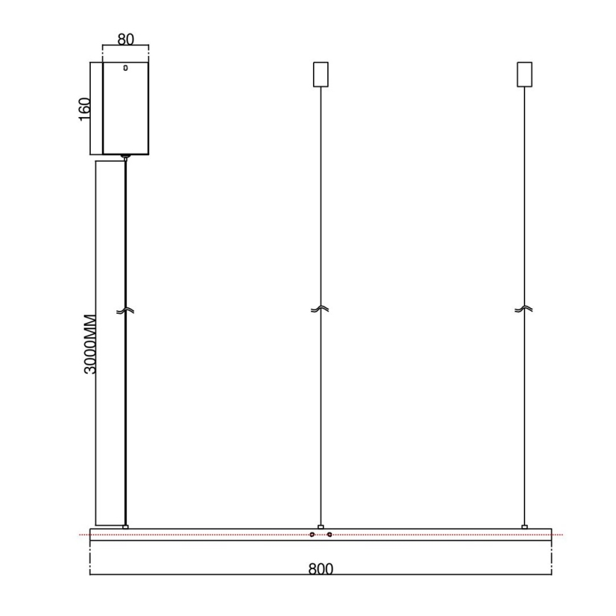 Ondaluce - dimeriuojamas LED pakabinamas šviestuvas SOEL LED/38W/230V 3000/4000K skersmuo 80 cm baltas