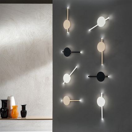 Ondaluce - dimeriuojamas LED sieninis šviestuvas JAMES LED/16W/230V auksinis