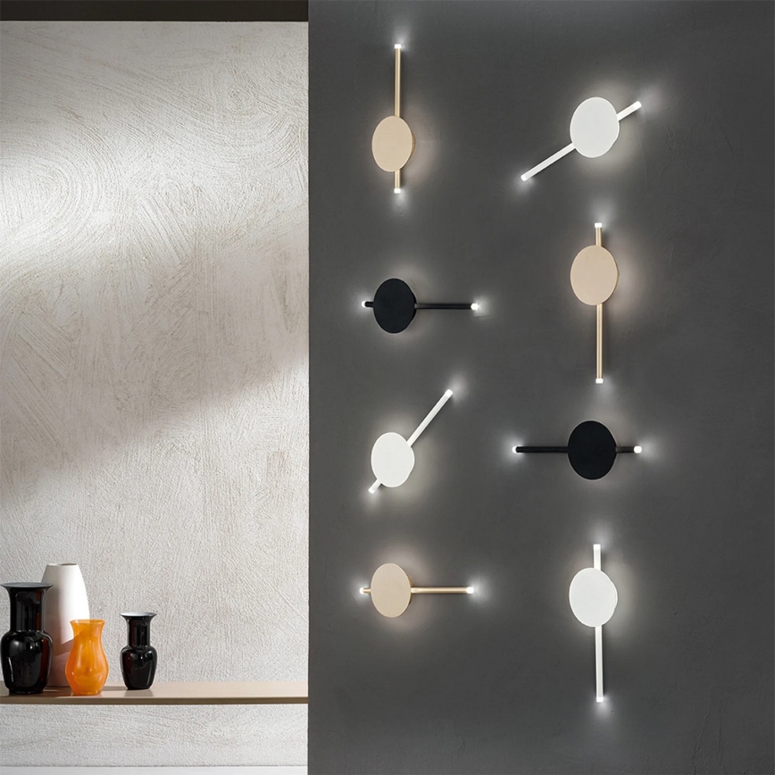 Ondaluce - dimeriuojamas LED sieninis šviestuvas JAMES LED/16W/230V auksinis