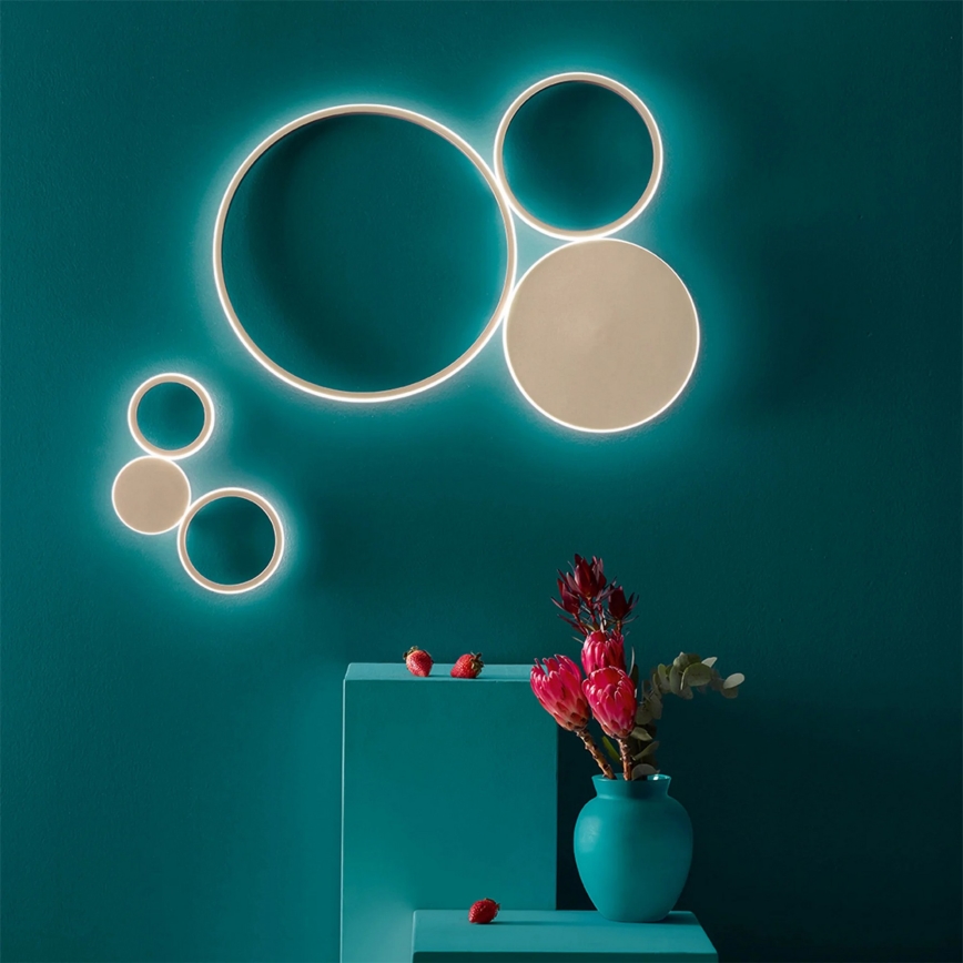 Ondaluce - dimeriuojamas LED sieninis šviestuvas POIS LED/42W/230V auksinis