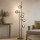 Ondaluce - Grindinis šviestuvas JEWEL 6xE14/10W/230V 166 cm juoda/dūminė juoda