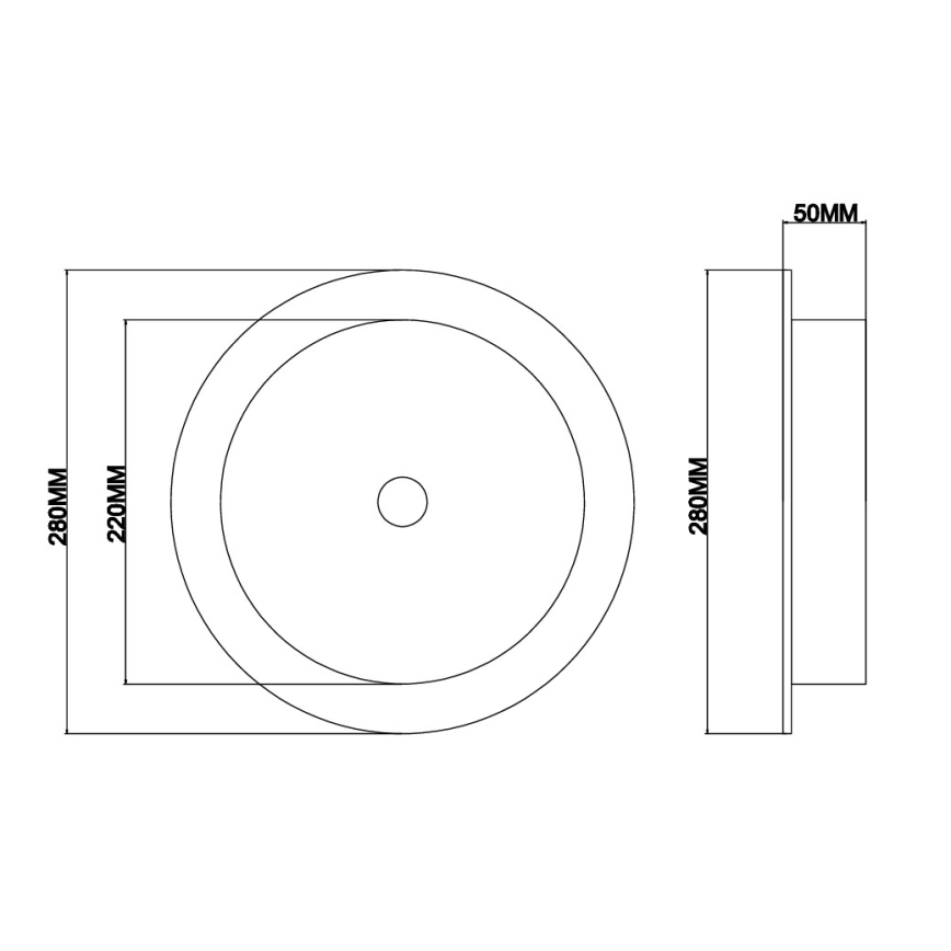 Ondaluce - JOKEY LED sieninis šviestuvas LED/10W/230V skaidrus