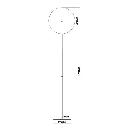 Ondaluce - LED dimeriuojama grindinė lempa JOKEY LED/15W/230V skaidri