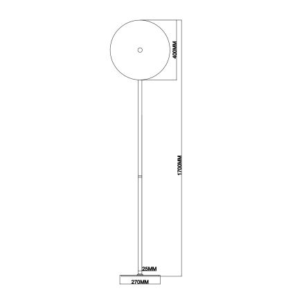 Ondaluce - reguliuojama LED grindinė lempa JOKEY LED/15W/230V 170 cm auksinė/dūminė smėlinė