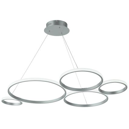 Ondaluce - LED dimeriuojamas pakabinamas šviestuvas ant laido POIS LED/60W/230V, sidabro spalvos