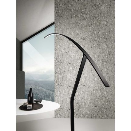 Ondaluce - LED reguliuojamo ryškumo grindinė lempa FOLAGA LED/30W/230V juoda