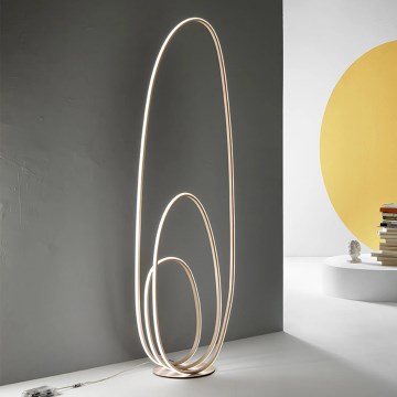 Ondaluce - LED reguliuojamo ryškumo pastatoma lempa GOLDEN LED/45W/230V auksinė