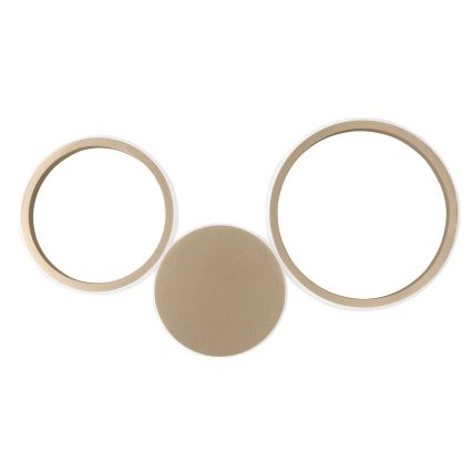 Ondaluce - LED sieninis šviestuvas POIS LED/20W/230V auksinis