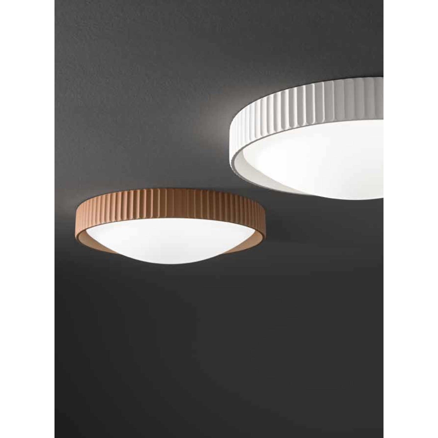 Ondaluce - lubinis LED šviestuvas CONCRETE LED/20W/230V skersmuo 41 cm betonas/balta