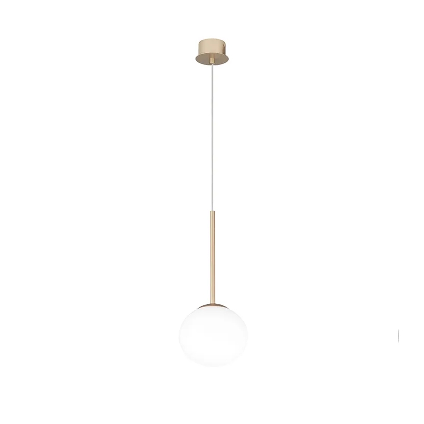 Ondaluce - Pakabinama liustra su kabeliu JEWEL 1xE14/10W/230V Ø 17 cm auksinė/balta