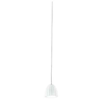 Ondaluce - Pakabinamas šviestuvas ant laido CONCRETE 1xGU10/7,5W/230V skersm. 10,5 cm betonas/balta