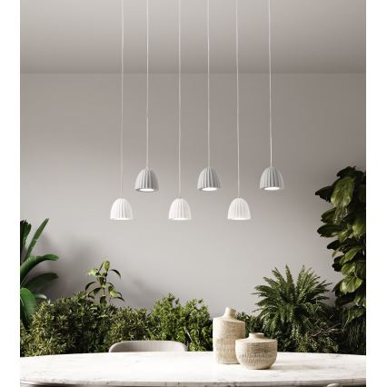 Ondaluce - pakabinamas šviestuvas ant laido CONCRETE 1xGU10/7,5W/230V, skersmuo 10,5 cm, betonas/pilka