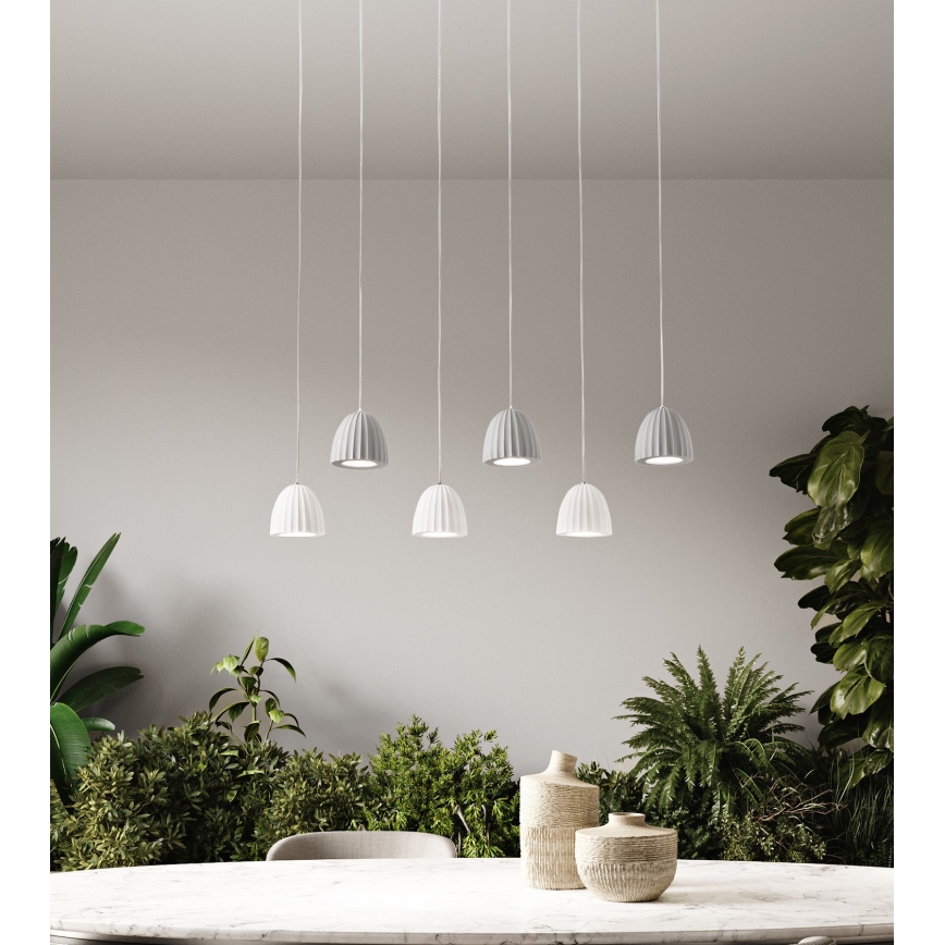 Ondaluce - pakabinamas šviestuvas ant laido CONCRETE 1xGU10/7,5W/230V, skersmuo 10,5 cm, betonas/pilka