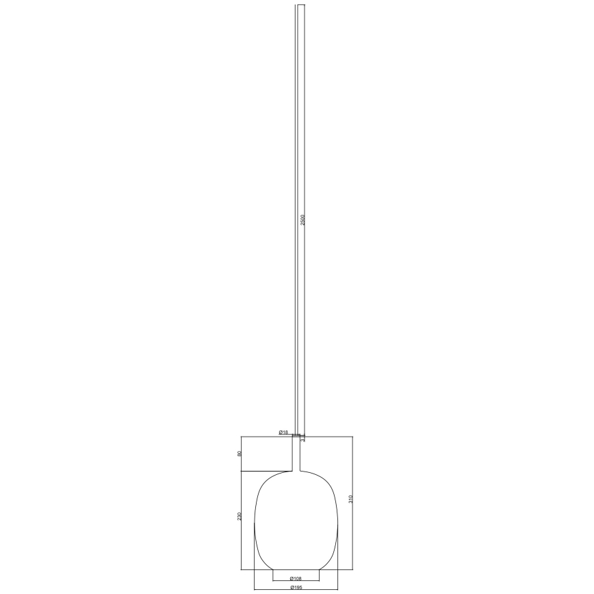 Ondaluce - Pakabinamas šviestuvas ant laido THELMA 1xE27/15W/230V skersmuo 19,5 cm auksinė/dūminė smėlinė