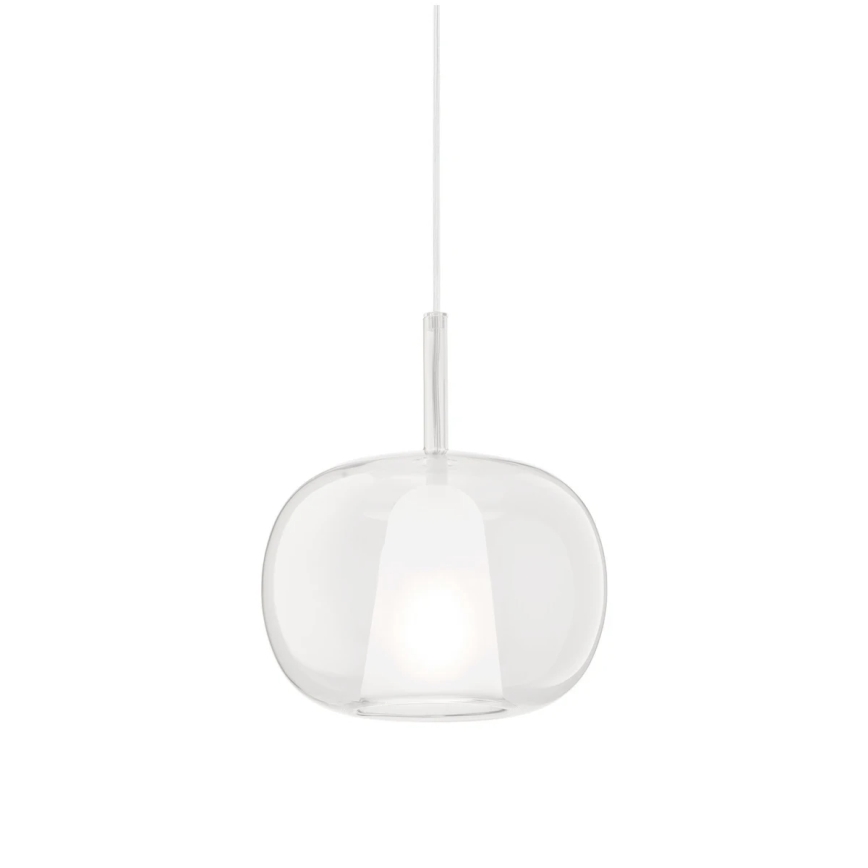 Ondaluce - Pakabinamas šviestuvas ant laido THELMA 1xE27/15W/230V skersmuo 25 cm auksinis/skaidrus