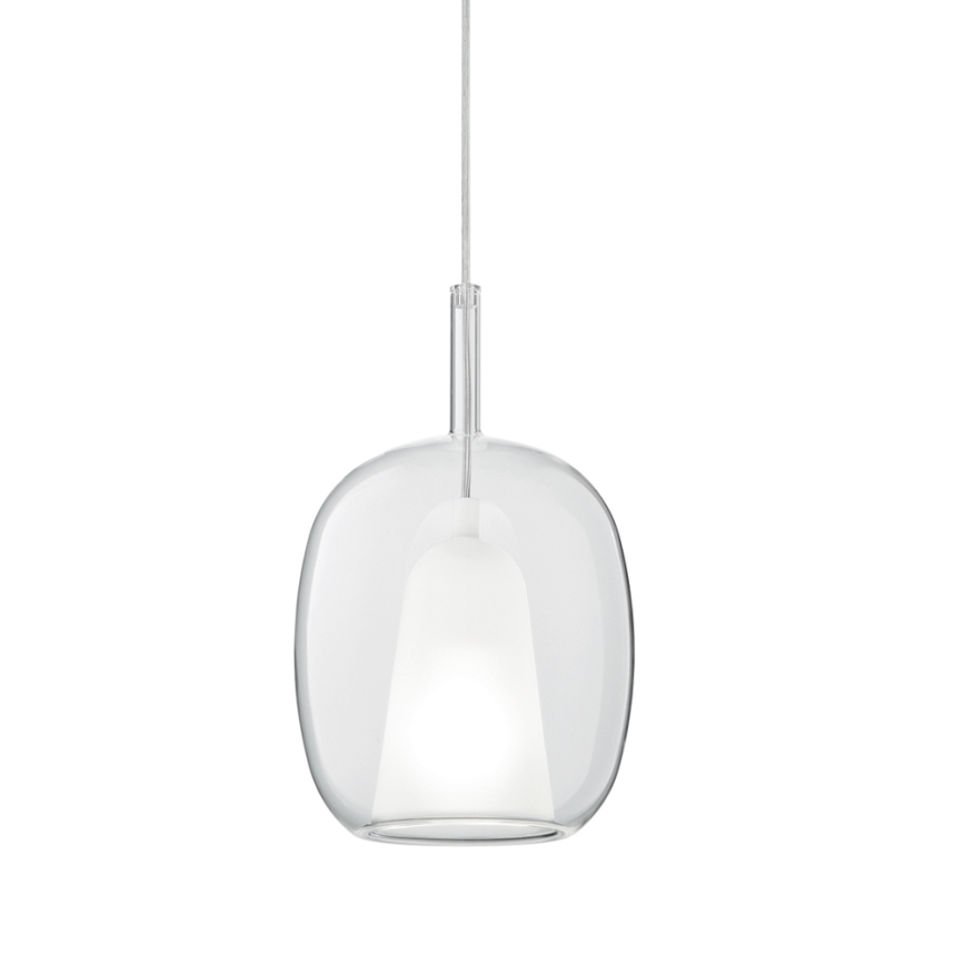 Ondaluce - Pakabinamas šviestuvas ant laido THELMA 1xE27/15W/230V Ø 19,5 cm auksinė/skaidri